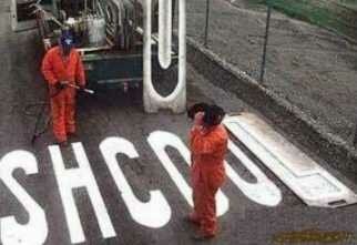 Everybody should know how to spell: I did never learn nuthin in shcool.